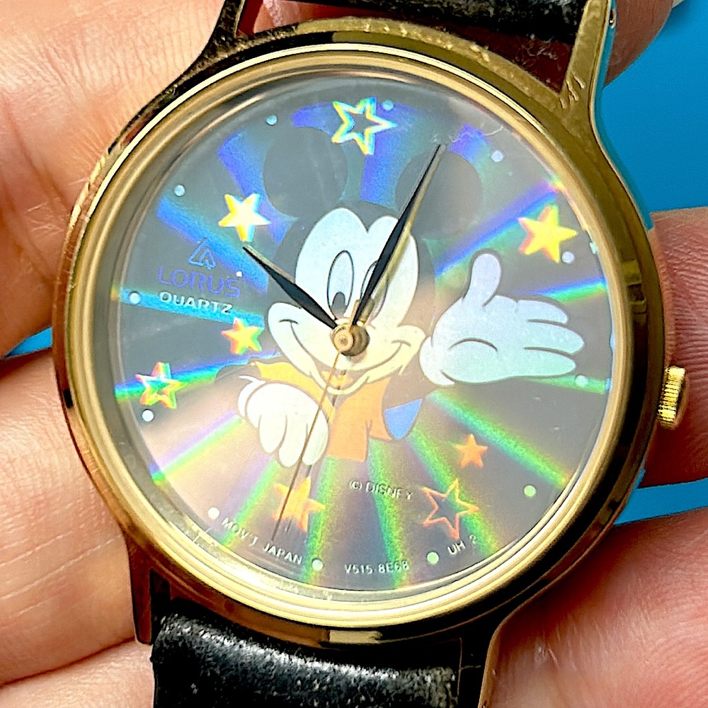 90s Lorus Mickey Mouse 3d Holographic Rare Disney Watch
